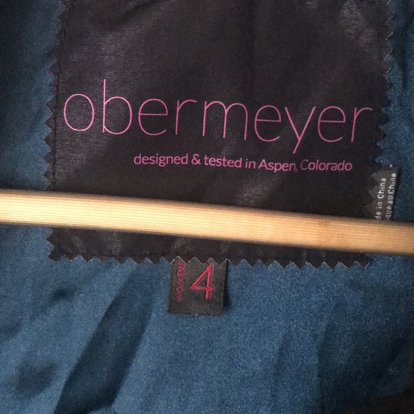 Girls Obermeyer ski snow jacket size 14 - Picture 6 of 11